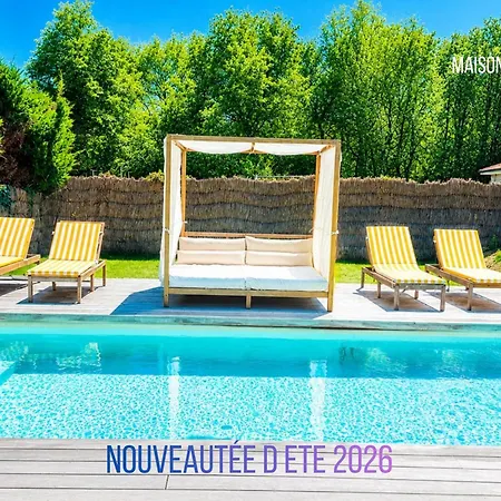 Oceane & Jacuzzi Et Piscine Chauffee Prázdninový dům Sainte-Eulalie-en-Born